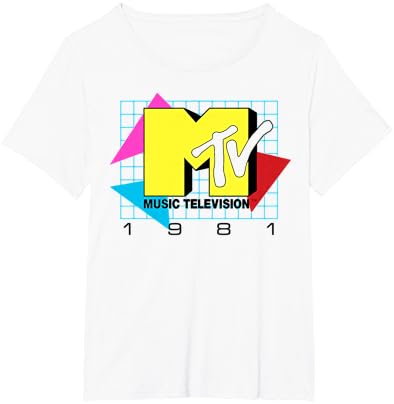 MTV Music Television 1981 T-shirt de logotipo