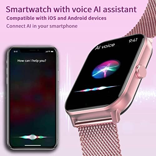 【Relógio inteligente+20pcs adesivos de unhas】 Android Smart Watch Responder Ligue - SmartWatch For Mull Men Men iPhone Compatible