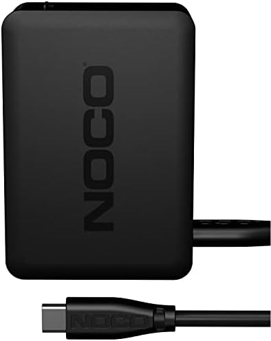 Noco U65 65W Carregador USB-C, carregador rápido de entrega de energia, carregador de parede micro portátil e carregador de viagens internacionais com plugues intercambiáveis ​​para Apple, Google, Samsung, Microsoft e muito mais