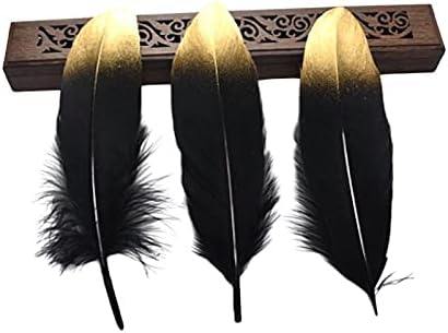 Zamihalaa 22 cor 10pcs/lot plume de penas de ganso marrom claro para artesanato acessórios domésticos 15-20cm Diy tingido Decoração de festas