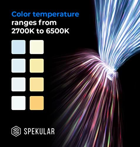 Spiffy by Spekular LED Light Wrap, Magnetic Portable LED Wand com 28 LEDs de 95 cri e 5 efeitos | Para fotografia, videografia,