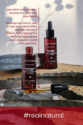 BADE NATURAL ROSEYHEID OBRIMENTO SERUE DE BRILHAÇÃO DE FAPE - 30ML - Anti -envelhecimento, iluminação, nutrição, renovação, contém Óleo de semente de Rosa Canina e vitamina E.