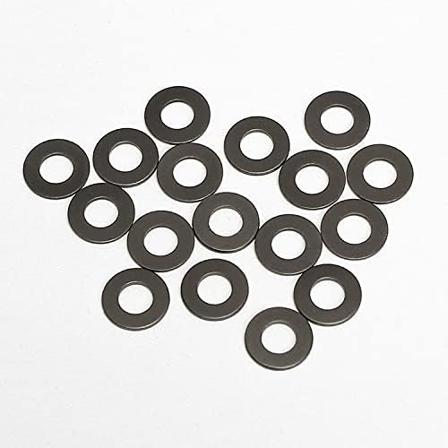 142pcs 3,5 mm de diâmetro externo arruela a gaxeta preta grafite de nylon arruelas de plástico círculo de anel Ultra-fino almofada plana