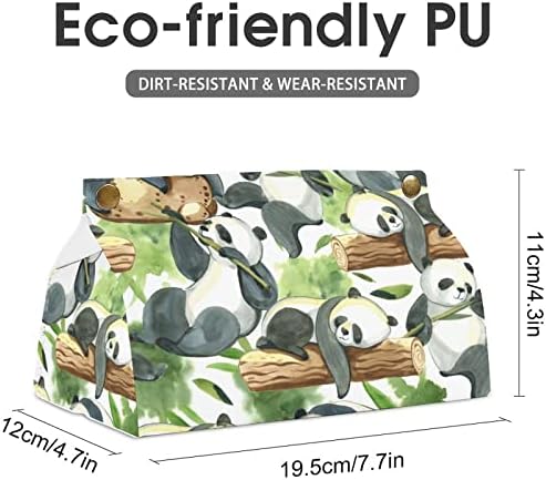 Caixa de lenço de tecidos de aquarela do animal Panda