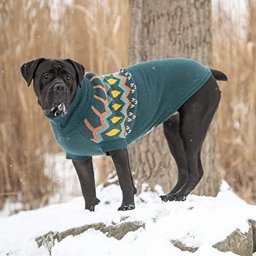 GF Pet Teal Heritage Dog Sweater, xx-small