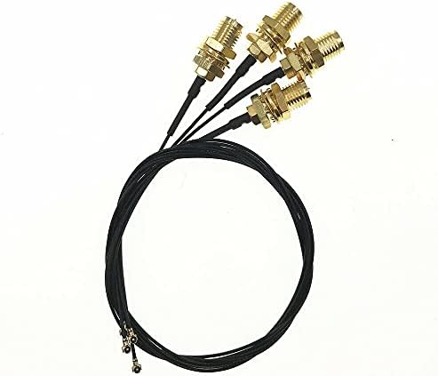 4pcs u.fl ipex mhf4 a rp-sma 0,81 mm Antena de cabos de pigtail rf para cartão NGFF