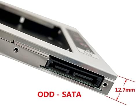 Dy-tech 2nd disco rígido HDD SSD Frame Caddy Frame Bandeja para Sager NP8130 NP9370 TS-L633F SATA para SATA 12,7mm