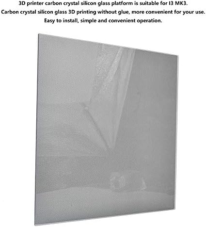 Plataforma de cama de vidro, carbono, placa de construção de vidro cristalino de silício, campanha de impressão 3D de