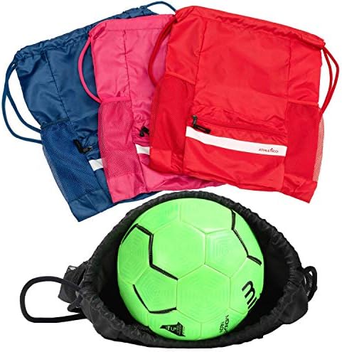 Bolsa de futebol atlético de cordeiro - mochila de futebol para meninos ou meninas também pode transportar basquete ou vôlei