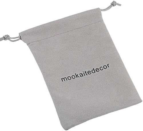 MookaitEdecor Bundle - 2 itens: pacote de 4 polegar misto de pedra e pedra de bolso de bolso jasper para massagem terapêutica