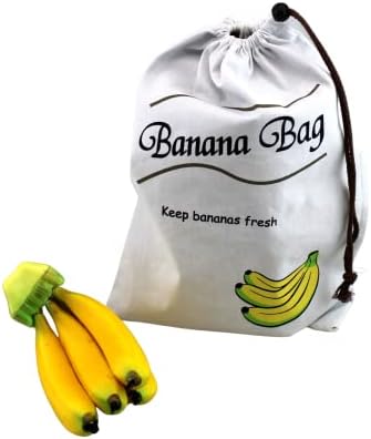Banana Storage Drawstring Saco com zíper lateral os mantém mais frescos por mais tempo