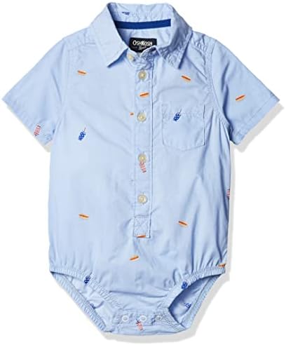 Oshkosh b'gosh bebês-boys de manga curta.