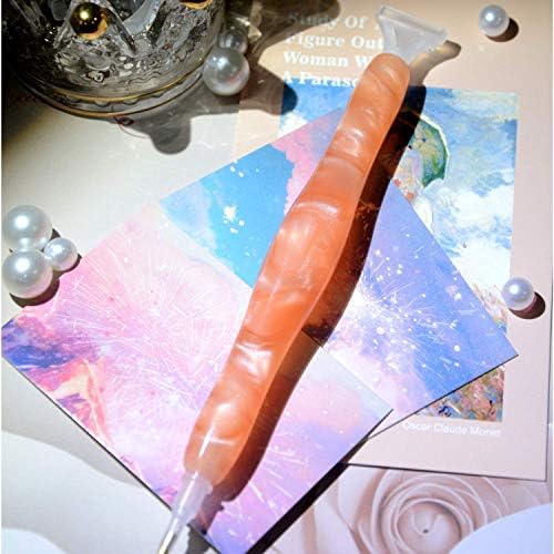Ferramentas de caneta de pintura de diamante de resina feita à mão, 15diamond Art Pen Placers e 5clays, Diamond Painting Drill Dotz cane