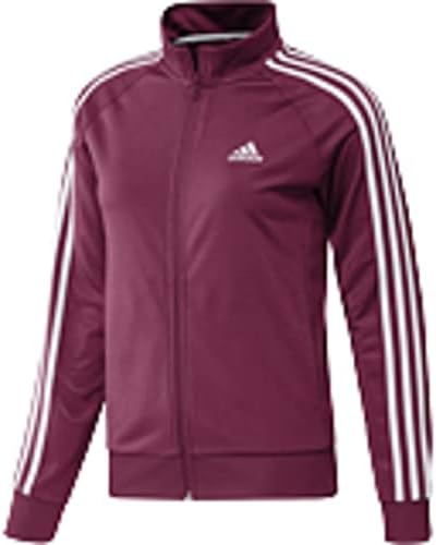 Aquecimento Essential do Adidas Womens Slim 3 Stripes Track Top