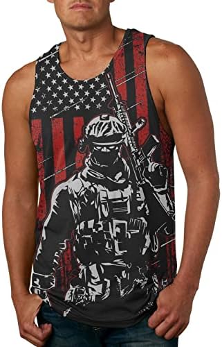 Camisetas de verão bmisEgm para homens Novo verão American Independence Day Cotton 3D Imprimir camisetas de microfibra masculinas casuais