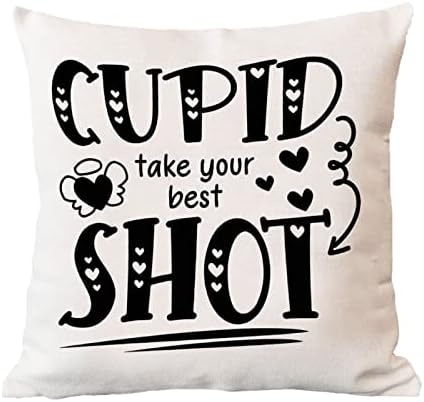 Dia dos Namorados Cupido de travesseiro romântico Tomar o seu melhor travesseiro de capa de almofada de almofada de casamento