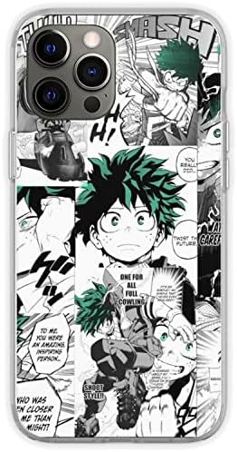 Anime izuku Manga Collage My Deku Hero Case de telefone Compatível com o iPhone 14 Plus Academia Midoriya Soft TPU Imprima Pure