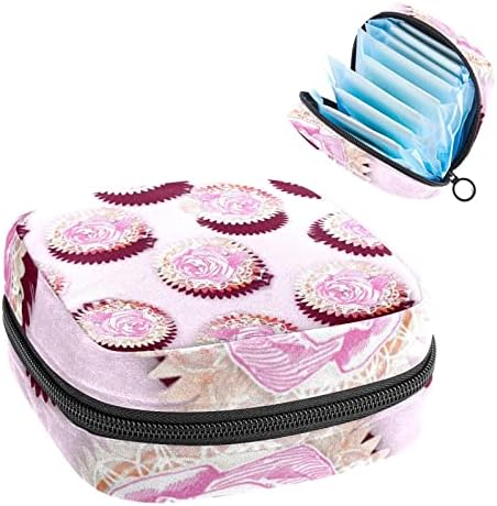 Bolsa de armazenamento de guardanapos sanitários de Oryuekan, bolsas de zíper menstrual reutilizável portátil, bolsa de armazenamento
