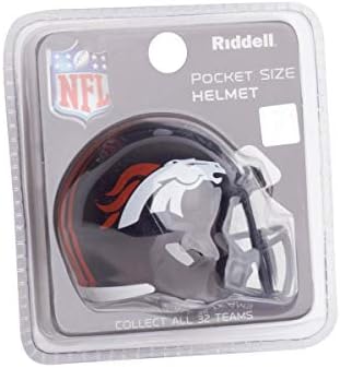 Denver Broncos NFL Riddell Speed ​​Pocket Pro Micro/Pocket-Size/Mini Futebol Capacete