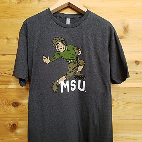 Michigan State Spartans Vintage e Retro MSU Unisex camisetas camisetas camisetas vestuário de manga curta