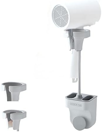 Suporte de rotação de 360 ​​° Kwoool com cabeça de conversão de secador de cabelo e cabeça de chuveiro, montagem do secador de cabelo