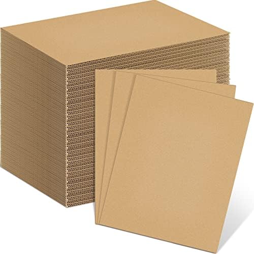 110 Pacote folhas de papelão corrugadas 11 x 8,5 polegadas folhas de papelão plano inserções de embalagem inserções