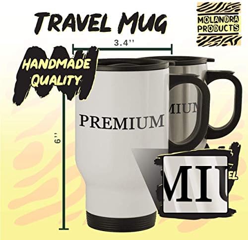 Molandra Products Kant Touch This - Caneca de viagem de aço inoxidável de 14 onças, branco