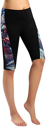 Calças de treino de ioga com calças de ioga com calças de ioga com calças de ioga com calças com leggings com bolsos