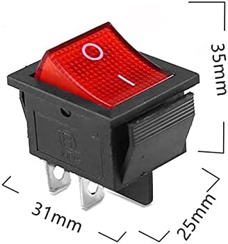 MAGE KCD4 ROGHER RUGHER ON-OFF 2 POSITION 4 PINS/6 PINS EQUIPAMENTO ELÉTRICO COM LIMPELAÇÃO DE POWÊNCIA DE POWER CAPA 16A 250VAC/20A