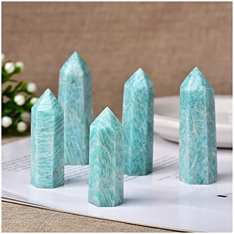 1pc Natural Crystal Point ite Healing Obelisk Reseda Quartz Wand Green Ornament for Home Decor Reiki Energy Stone