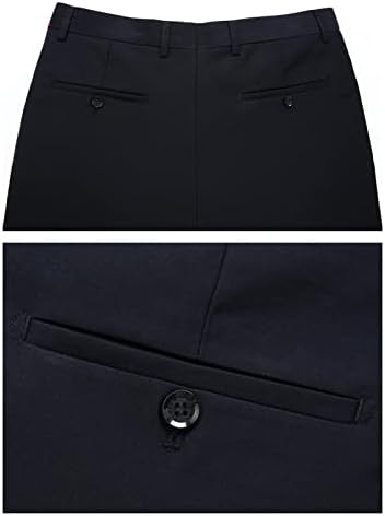 Calça de cintura alta básica da cintura masculina FIT FIT CONFORTO CONFIZADO CHAKI PONTES LUZ Business Business Solid