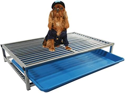 Syth Pet Mesh Mesh Potty Dog Banheiro com bandeja, almofadas de treinamento para cães proteger