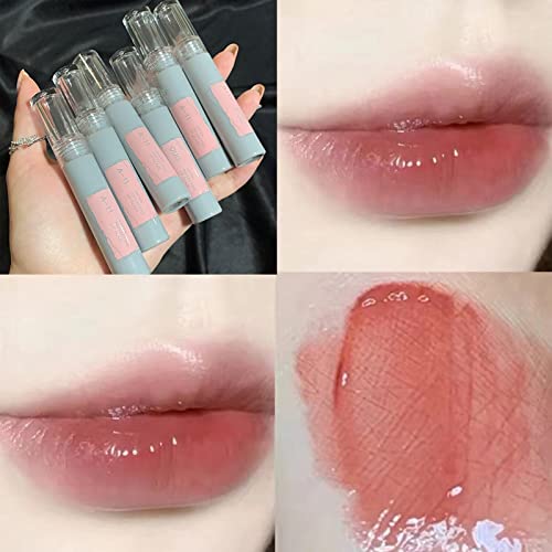 Xiahium sem problemas Lip Base Base Cinza Tubo Lip Glaze Água Glos Lip Lip Lip Color Color Aluno Batom During During Makeup não é fácil de desaparecer 3ml de bálsamo labial