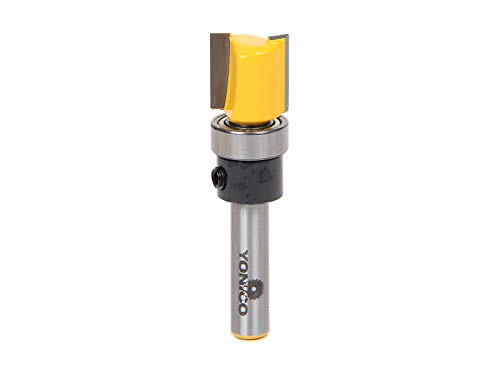 Yonico Flush Trim Router Bit 1/2 polegada Mortise de 1/4 polegada Haste 14169q