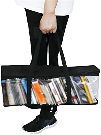 Uqiangy Storage Bag Bag Bag Storage Luz de armazenamento Transporte Livro Transporte Bolsa Livro Livro Removível Livro de Redação e Bolsas de Armazenamento Pequenas Organizadores Closet