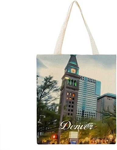 Denver Tote Bag City Home Giant Gianter Saco de Mercearia Camping Tote