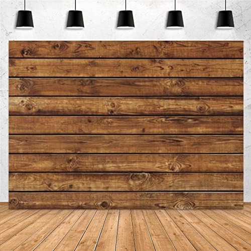 Pano de madeira de 7x5 pés de madeira marrom rústico piso de madeira retro para festa brank tábua de tábua de tábua de tábua de fotografia