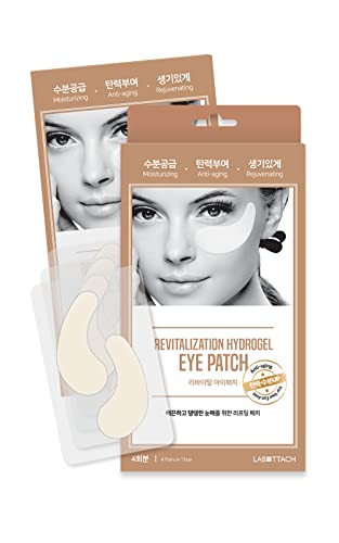 Labottach Revitalization Hydrogel Eye Patch 8pcs patches de terapia intensiva para rugas sob os olhos. Colágeno sob máscara