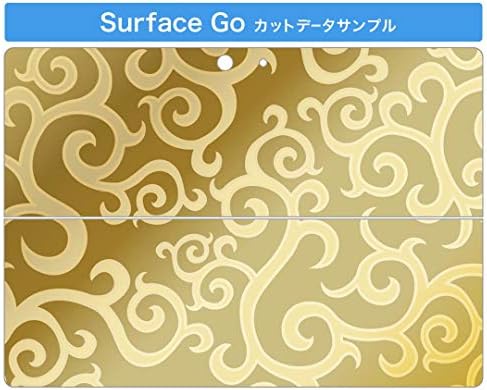 capa de decalque igsticker para o Microsoft Surface Go/Go 2 Ultra Fin Protective Body Skins 001882 Padrão Simples Gold
