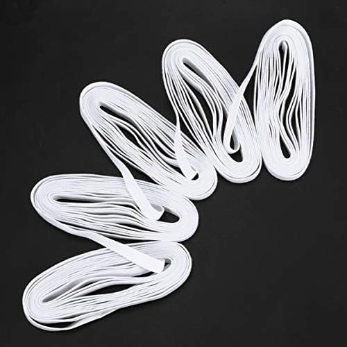 Brincos brancos de Besportble 1,2 cm de faixa elástica de corda de corda de costura larga de coleira
