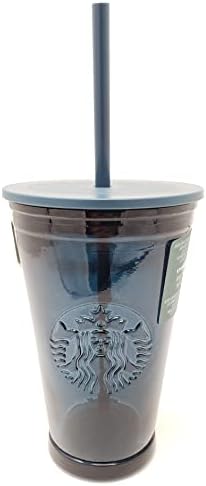 Starbucks 2022 Blue Recycled Glass Cold Cup, 16 fl oz