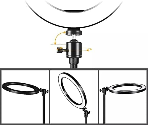 Lepsjgc 33cm Selfie LED Ring Light com suporte de tiro de telefone ajustável Stand Photography Ringlight