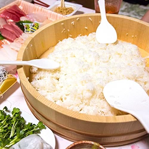 Tikusan Wooden Hangiri Sushi Rice Mixing Tub Pp Band feito no Japão feito de Momi Fir Sushi Rice Bowl Sushi Oke