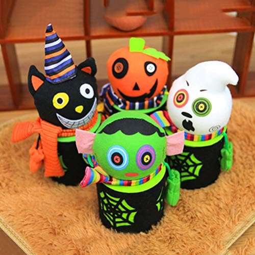 Soimiss Halloween Cartoon Ghost Candy Jar Tin Treat Cookie Sweet Storage Recursista Lata Caixa de presente BING BING PAR