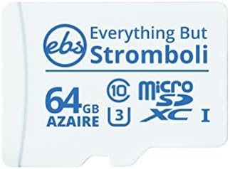 Tudo, menos Stromboli, 64 GB do cartão de memória microSD do Samsung Galaxy Tablet funciona com a TAB A 8.0 2018, TAB A 10.1