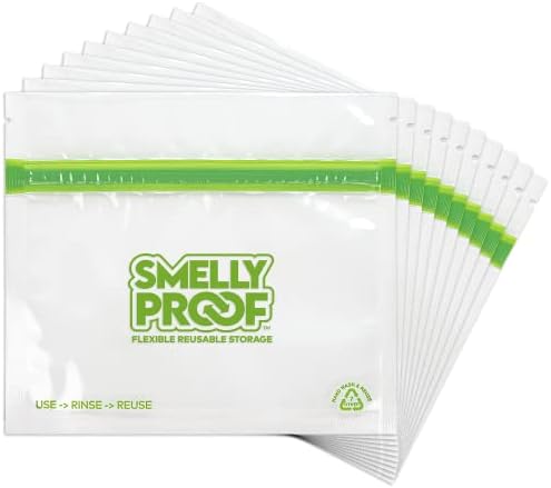 Pacote de sacos de armazenamento de alimentos reutilizáveis ​​à prova de fedorento-fabricado nos EUA, saco de freezer limpo
