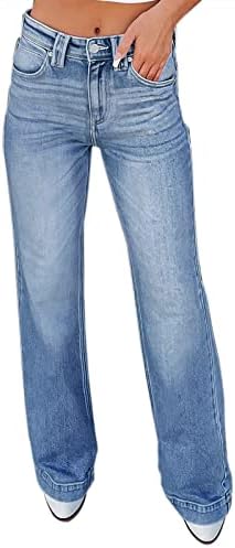 Cor de cor alta feminina na cintura alta jeans Jeans Jeans Jeans Jeans Jeans para mulheres