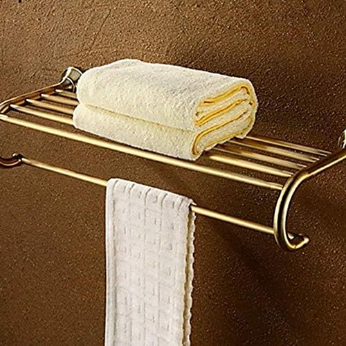 Omoons Rack de toalha feita de Brass 1 PC Acessório de banheiro de toalha dupla de parede dupla