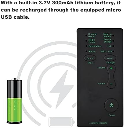 HGVVNM Mini Som Sound Card Efeitos de som portátil Máquina Changer Voice Cartão de áudio para streaming ao vivo bate -papo