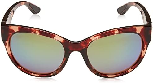 Mulher Costa Mulher Sun Óculos de Tartaruga de Coral brilhante, lentes de cobre, 55mm